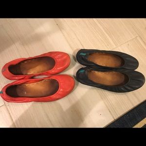 Two pairs of Tieks size 7